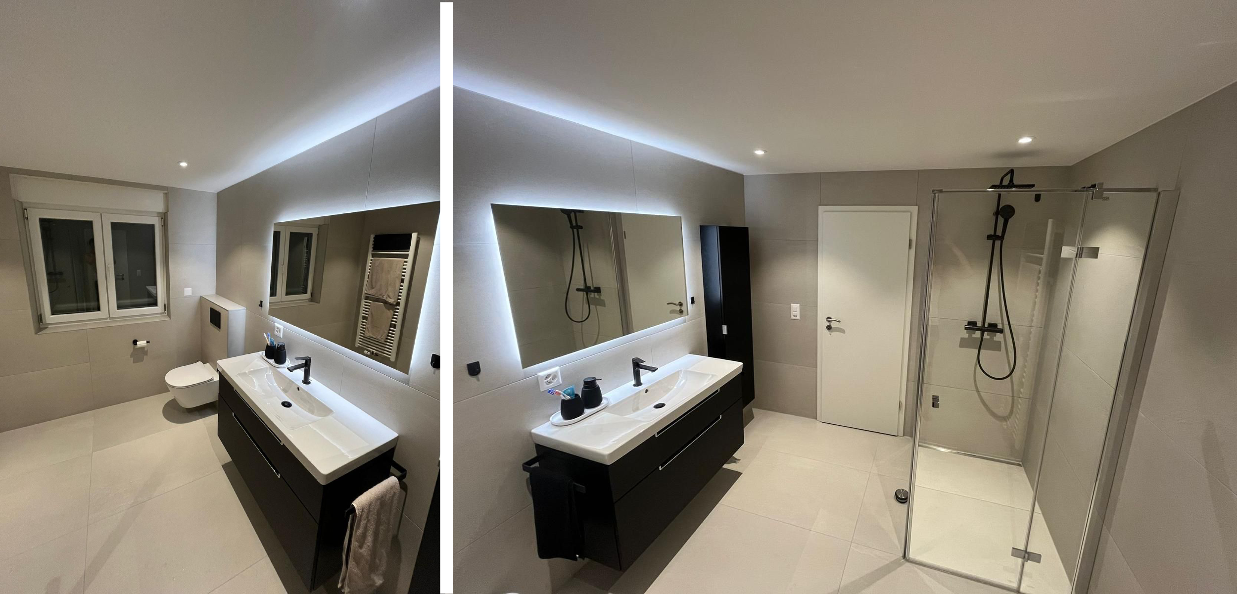 Modernes Badezimmer - Vorher